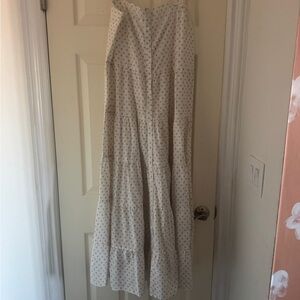 White flower Maxi Dress